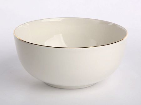 Salaterka 19 cm Karolina - MariaPaula Ecru Złota Linia 23011 (Klasyka / Nova)