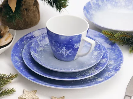 Serwis obiadowo - kawowy na 6 osób (30 el.) Lubiana - Frozen 9076