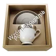 Filiżanka ze spodkiem do kawy 0,25 L / 14,5 cm Ćmielów - Astra B601 MARZENIE PLATYNOWE Gift Box