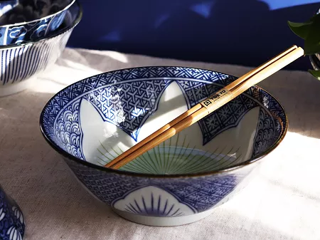 Miska do ramenu 20,5 cm/1,2 L Tokyo Design Studio - Lily Flower Blue 20935