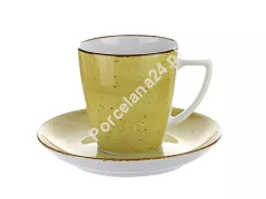 Filiżanka ze spodkiem 0,2 L / 14 cm Lubiana - Beata/Sonia 6630J ŻÓŁTY