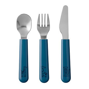 Komplet sztućców 3 cz. dziecięcy Mepal - Mio Deep Blue 3478