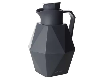 Termos Geo ze szklanym wkładem 1 l Biały - Vialli Design Grafitowy 1K.GEO.7503