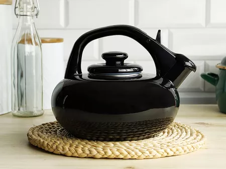 Czajnik emaliowany 2,5 L Forchetto - Luna Nero 1FO.CZA.1109