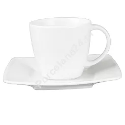 Filiżanka ze spodkiem 0,09 L / 11,5 cm Lubiana - Victoria biała (nr 2770, 2771)