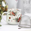 Kubek z zaparzaczem 0,43 l  Duo - Christmas Birds 1 15.CHBI1.K40