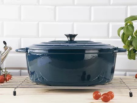 Garnek owalny żeliwny / brytfanna 34 cm Nois - Tierra Morski 17.830393