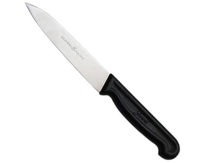 Nóż do obierania i krojenia warzyw i owoców 10 cm Glowel - Czarny 1E.PC.L100