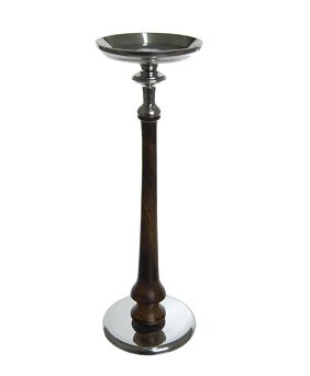 Świecznik aluminiowy 33 cm (duża świeca) QUEEN ISABELL 37.GN15-00861