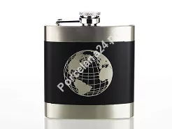 Piersiówka 180 ml Hinz Design - Glob 34.WA-6O5