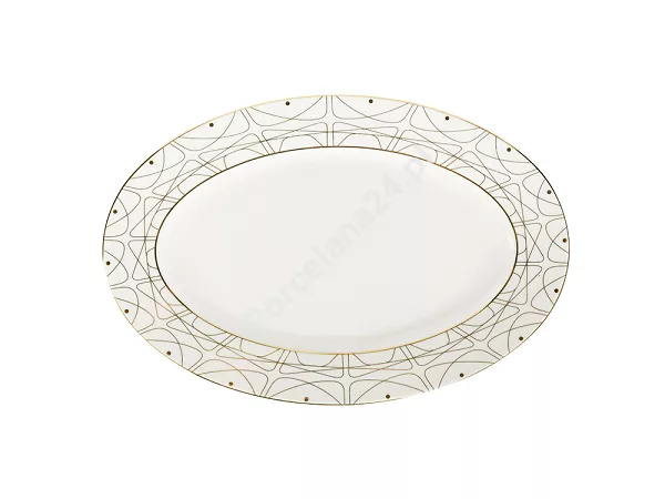 Półmisek 33 cm Ćmielów - Jenny Solaris White Półmisek 33 cm Ćmielów - Jenny Solaris White