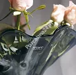 Wazon optyk 28 cm Krosno -  Falbanka Granat 44.WA-D064-0280G