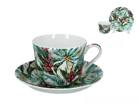 Filiżanka ze spodkiem 0,45 L Brookes Empireware - Botanica 33.703-1519