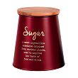 Puszka z pokrywką 14 cm L Altom Design - Sugar Czerwona 07.PUSZ.8372