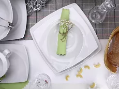 Komplet talerzy na 6 osób (18 el.) Lubiana - Celebration biała