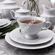 Garnitur do herbaty na 12 osób (39el) Chodzież - Maria Teresa C000 BIAŁA