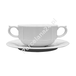 Bulionówka ze spodkiem 0.32l /17cm Lubiana - Maria biała HOTEL (3517, 3516)