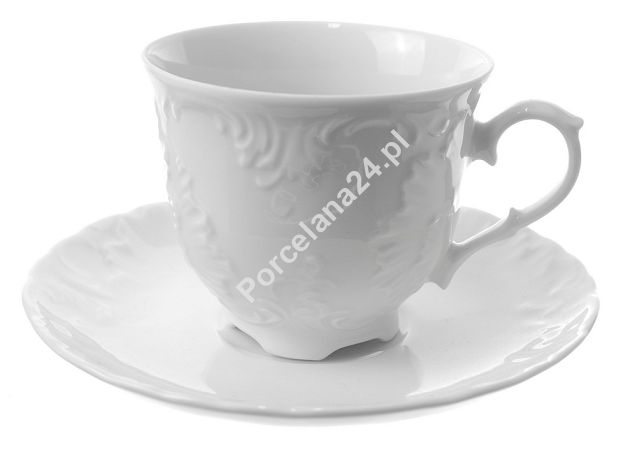 Filiżanka ze spodkiem 0,25 L / 15,7 cm Ćmielów - Rococo 0001 Filiżanka ze spodkiem 0,25 L / 15,7 cm Ćmielów - Rococo 0001