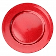 Podkładka pod talerz 33 cm Altom Design - Czerwona z brokatem 07.PODK.8952
