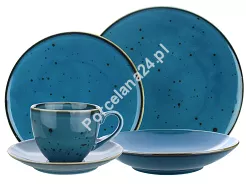 Serwis obiadowo - kawowy na 6 osób (30 el) Bogucice - Alumina Cottage Laguna 0982