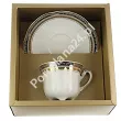 Filiżanka ze spodkiem 0,23 L / 14,5 cm (do kawy) Ćmielów - Bolero E551 GIFT BOX