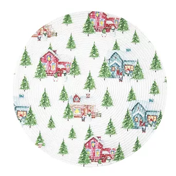 Podkładka / mata na stół słomkowa 38 cm Altom Design - Zimowa Karina 07.CHR.1291