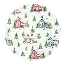 Podkładka / mata na stół słomkowa 38 cm Altom Design - Zimowa Karina 07.CHR.1291