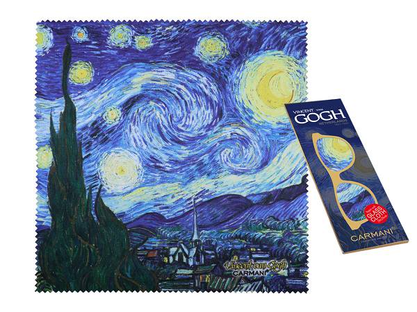 Ściereczka do okularów Carmani - Vincent van Gogh Gwieździsta noc 33.021-0529 Ściereczka do okularów Carmani - Vincent van Gogh Gwieździsta noc 33.021-0529