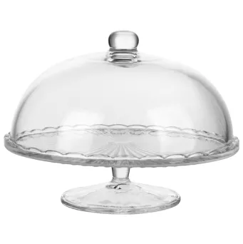 Patera na nodze 28 cm z kloszem Altom Design - Venus 07.CB.6967