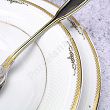 Komplet talerzy na 6 osób (15 el.) Bogucice - Luxor Gold 1089 - WYPRZEDAŻ (W812)
