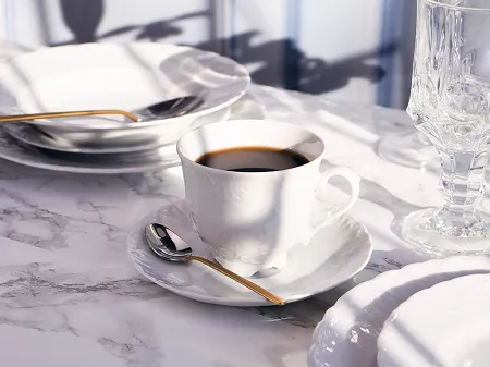 Serwis obiadowo - kawowy na 6 osób (30el) Ćmielów - Rococo 0001