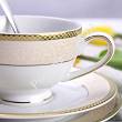 Garnitur do herbaty na 12 osób (39el) Bogucice - Martha Gold Classic 974