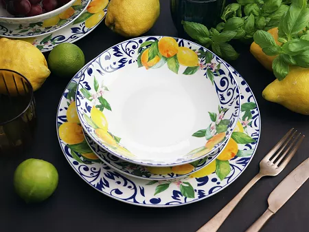 Komplet talerzy na 6 osób (18 el) Arca Italy - Amalfi Lemon 956812