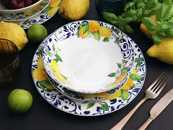 Komplet talerzy na 6 osób (18 el) Arca Italy - Amalfi Lemon 956812