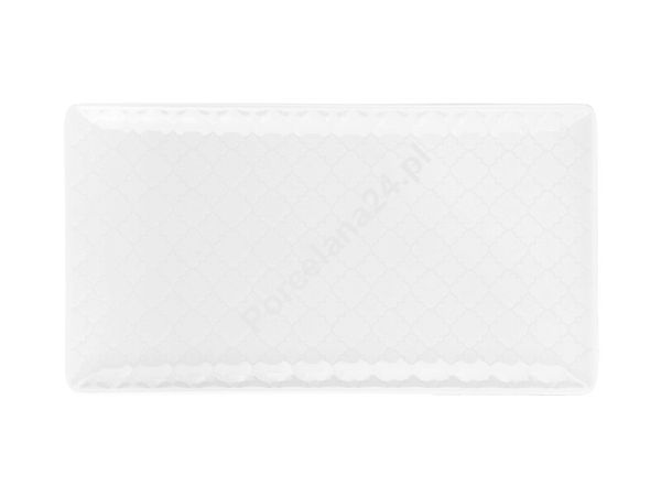 Półmisek prostokątny 24x13 cm Lubiana - Marrakesz Biały (nr 4291) Półmisek prostokątny 24x13 cm Lubiana - Marrakesz Biały (nr 4291)