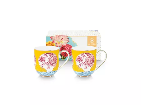 Komplet 2 kubków 0,35 L Pip Studio - Royal Yellow 51.RY.002.602