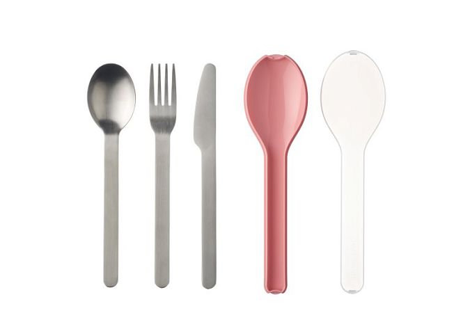 Komplet 3 sztućców w etui Mepal - Ellipse Nordic pink 1KM.SZT.686 Komplet 3 sztućców w etui Mepal - Ellipse Nordic pink 1KM.SZT.686