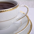 Garnitur do herbaty na 12 osób (39el) Bogucice - New Hollis Gold 641F