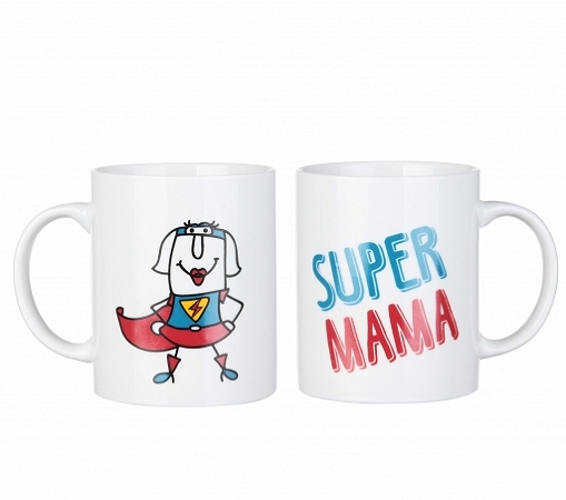 Kubek 300 ml Glasmark - Super Mama 4G.10-0019-0300-4244 Kubek 300 ml Glasmark - Super Mama 4G.10-0019-0300-4244