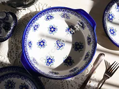 Naczynie do zapiekania 28 cm okrągłe Bolesławiec - Altmańska Polana
