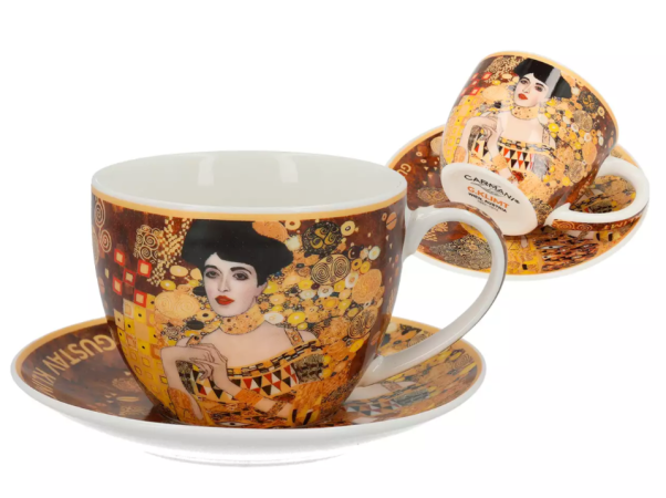 Filiżanka ze spodkiem 0,8 L Carmani -  Gustav Klimt Adela 33.532-8305 Filiżanka ze spodkiem 0,8 L Carmani -  Gustav Klimt Adela 33.532-8305
