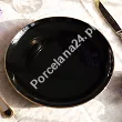 Komplet talerzy na 6 osób (18 el.) Chodzież - City Gold Black