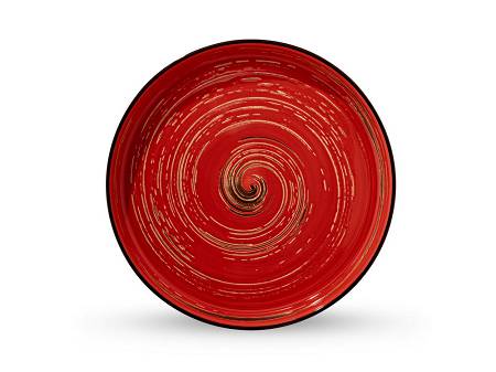 Talerz / misa 23 cm Wilmax - Spiral Czerwony 669219