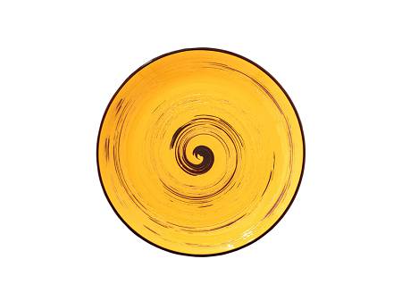 Talerz deserowy 20,5 cm Wilmax - Spiral Żółty 669412