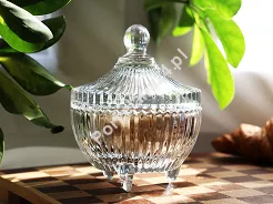 Cukiernica szklana 9,5 cm z pokrywką Kaveh - Diamond Fantasy 52.CUK.DIA