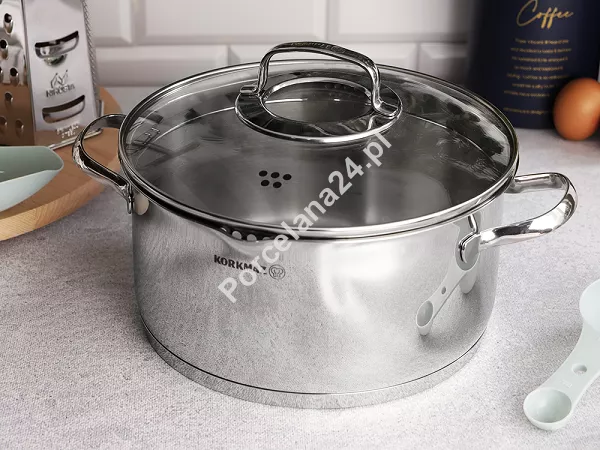 Garnek z pokrywą 5,5L 24 cm x 12 cm - Korkmaz Steama A1992 Garnek z pokrywą 5,5L 24 cm x 12 cm - Korkmaz Steama A1992