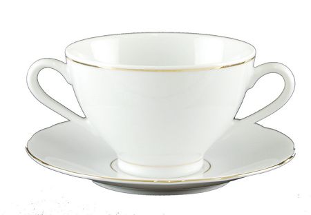 Bulionówka ze spodkiem 0,3 L / 15,7 cm Ćmielów - Feston 3604 LINIA ZŁOTA