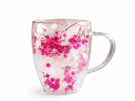 Szklanka termiczna z podwójną ścianką 0,3 L Ecarla - Aura Pink 20.SZK149