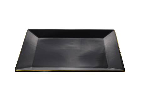 Talerz płytki 27 x 27 cm Lubiana - Classic Black Gold