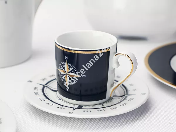 Filiżanka ze spodkiem 0,10 L / 12,5 cm Ćmielów - Jenny Nautilus Blue Filiżanka ze spodkiem 0,10 L / 12,5 cm Ćmielów - Jenny Nautilus Blue